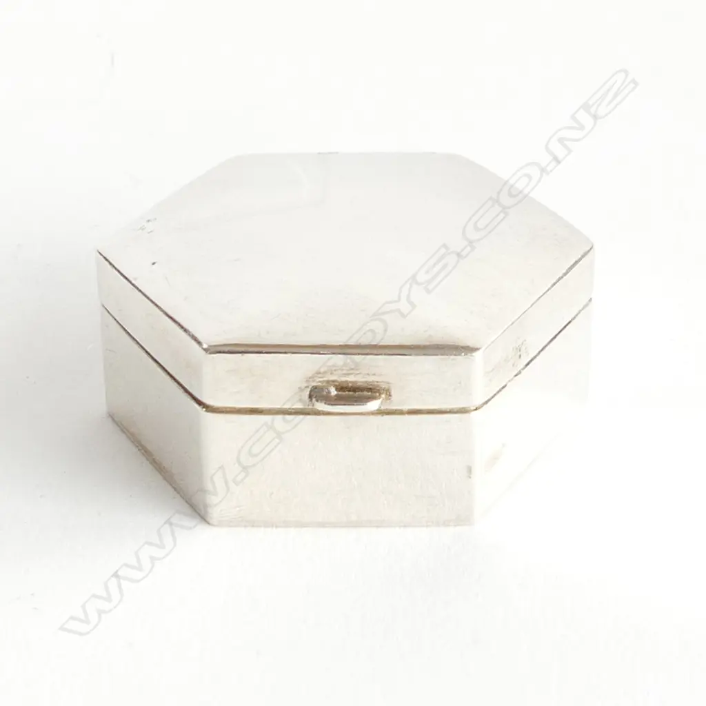  STERLING SILVER PILL BOX 30GMS Image 1++