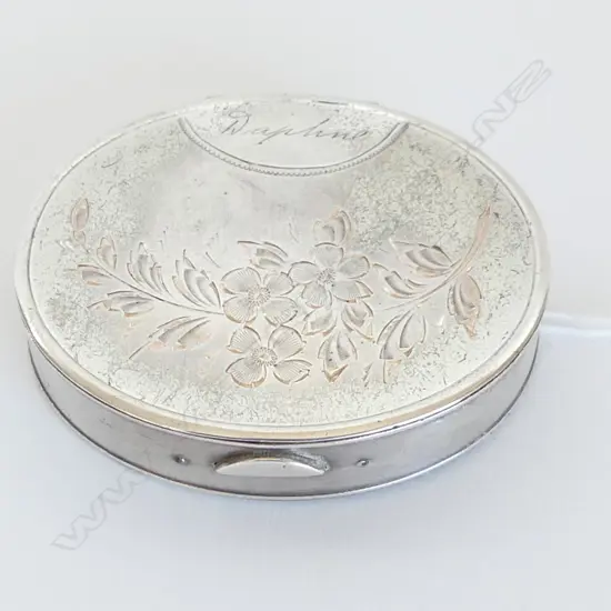 S/SILVER LADYS COMPACT  L70MM TOTAL WIEGHT 75grms 