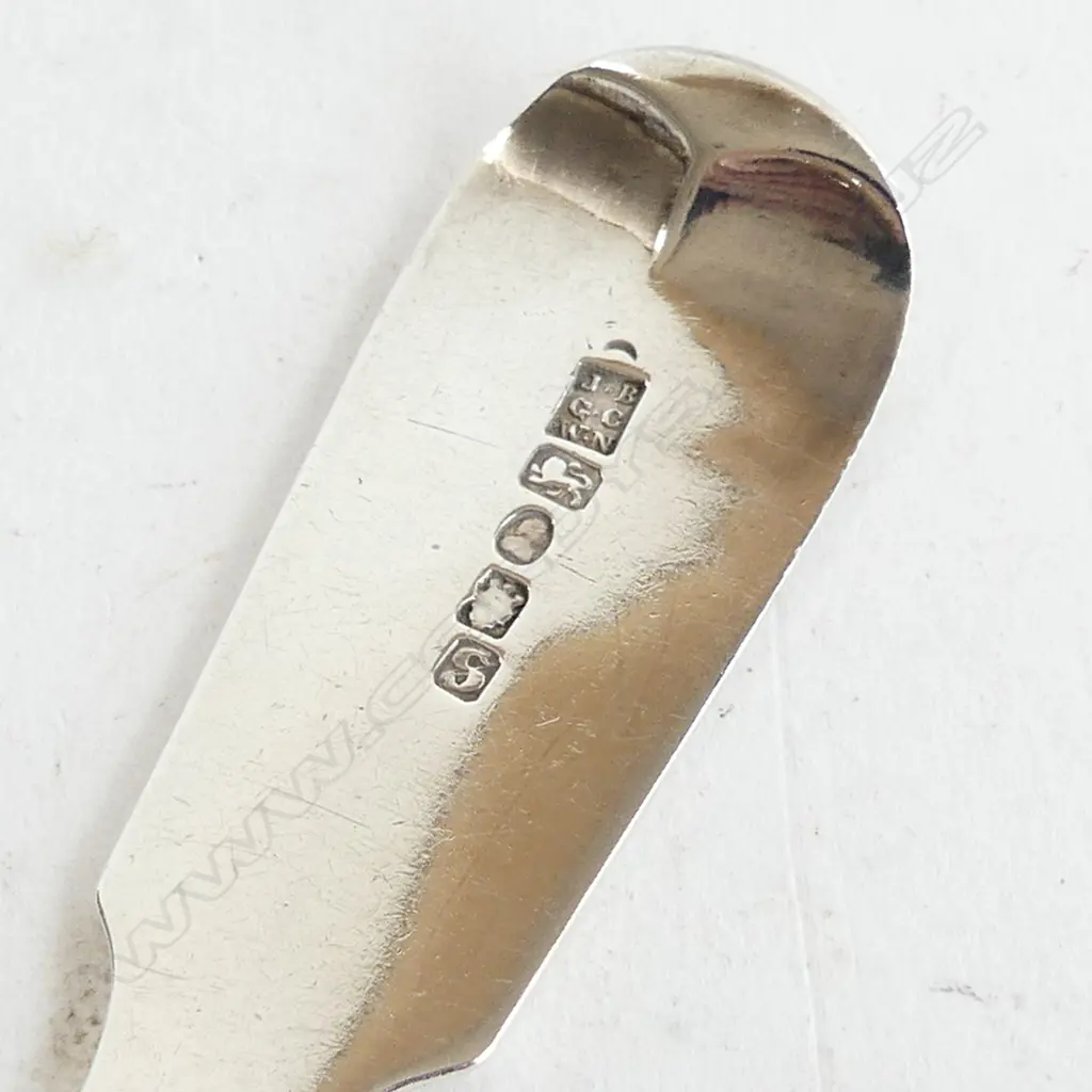 STG SILVER FIDDLE PATTERN SERVING SPOON, MONOGRAMMED 'K'  LONDON 1813, 78GMS  Image 1++