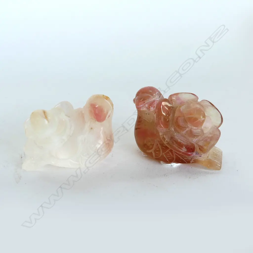 PR PINK GLASS BIRDS L.65mm (small chip) Image 1++