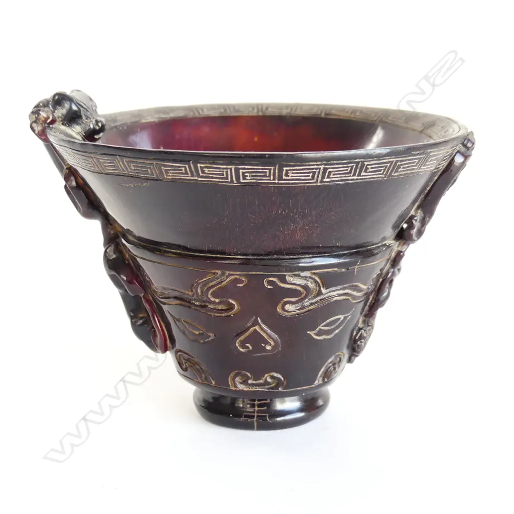 CHINESE LIBATION CUP H.100mm / 125mm dia  FAULTS Image 1++