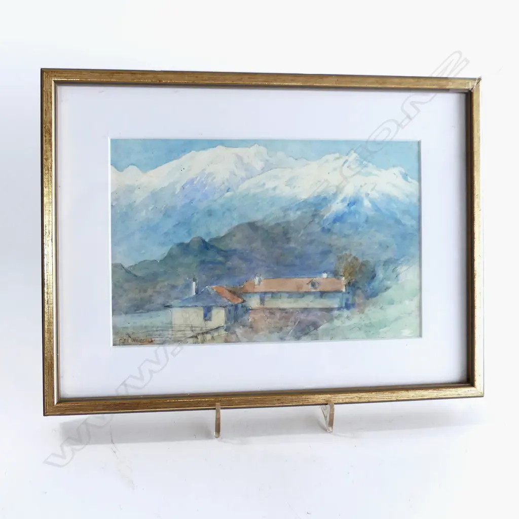 DOUBLE SIDED W/C 'BRIONE' 210x130mm / LANDSCAPE SIGNED C. N. WORSLEY Image 1++