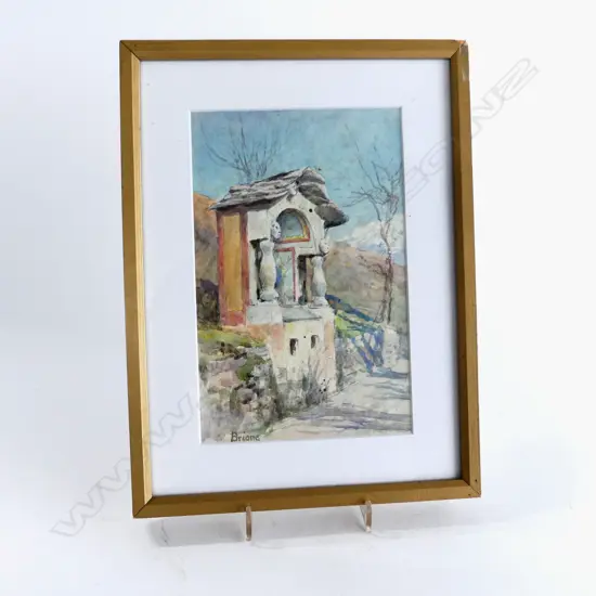 DOUBLE SIDED W/C 'BRIONE' 210x130mm / LANDSCAPE SIGNED C. N. WORSLEY