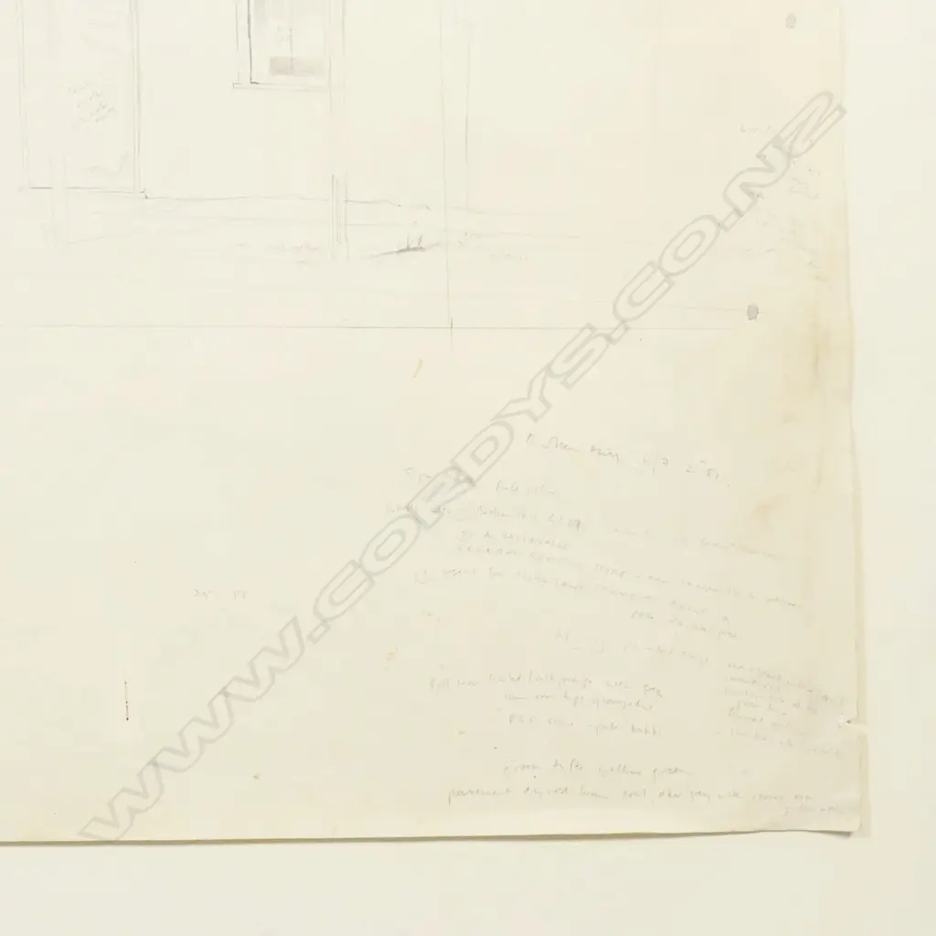 GRAHAME SYDNEY 'BROKEN HILL' PENCIL DRAWING SIGNED INSCRIBED '81 510 x 755mm... Image 1++