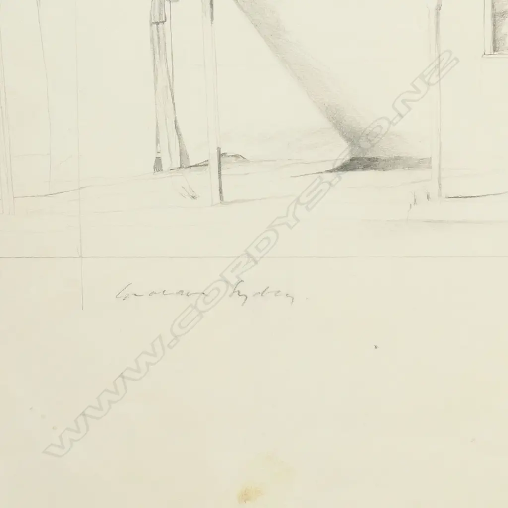 GRAHAME SYDNEY 'BROKEN HILL' PENCIL DRAWING SIGNED INSCRIBED '81 510 x 755mm... Image 1++