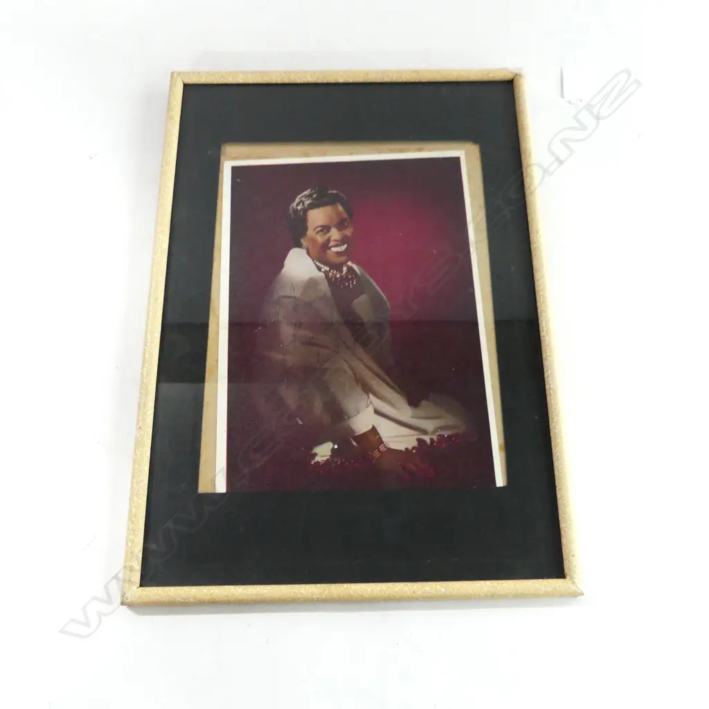 SIGNED WINIFRED ATWELL FRAMED PHOTOGRAPH  170 X 240mm Image 1++