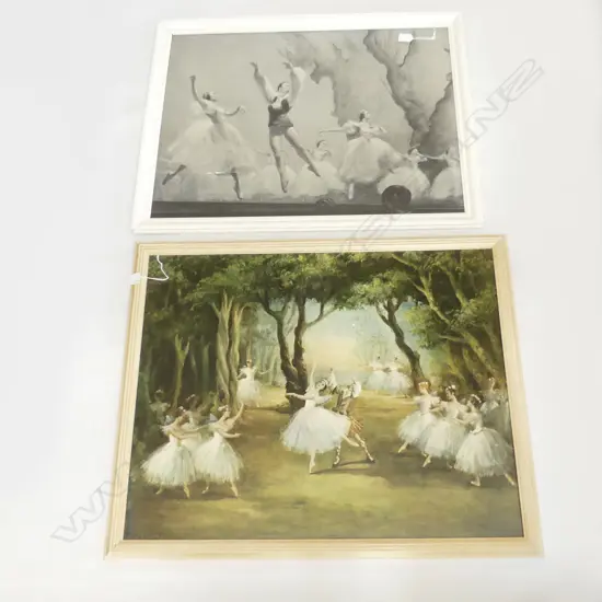 2 LG RETRO BALLET PRINTS - CARLOTTA EDWARDS 585x735mm & OTHER