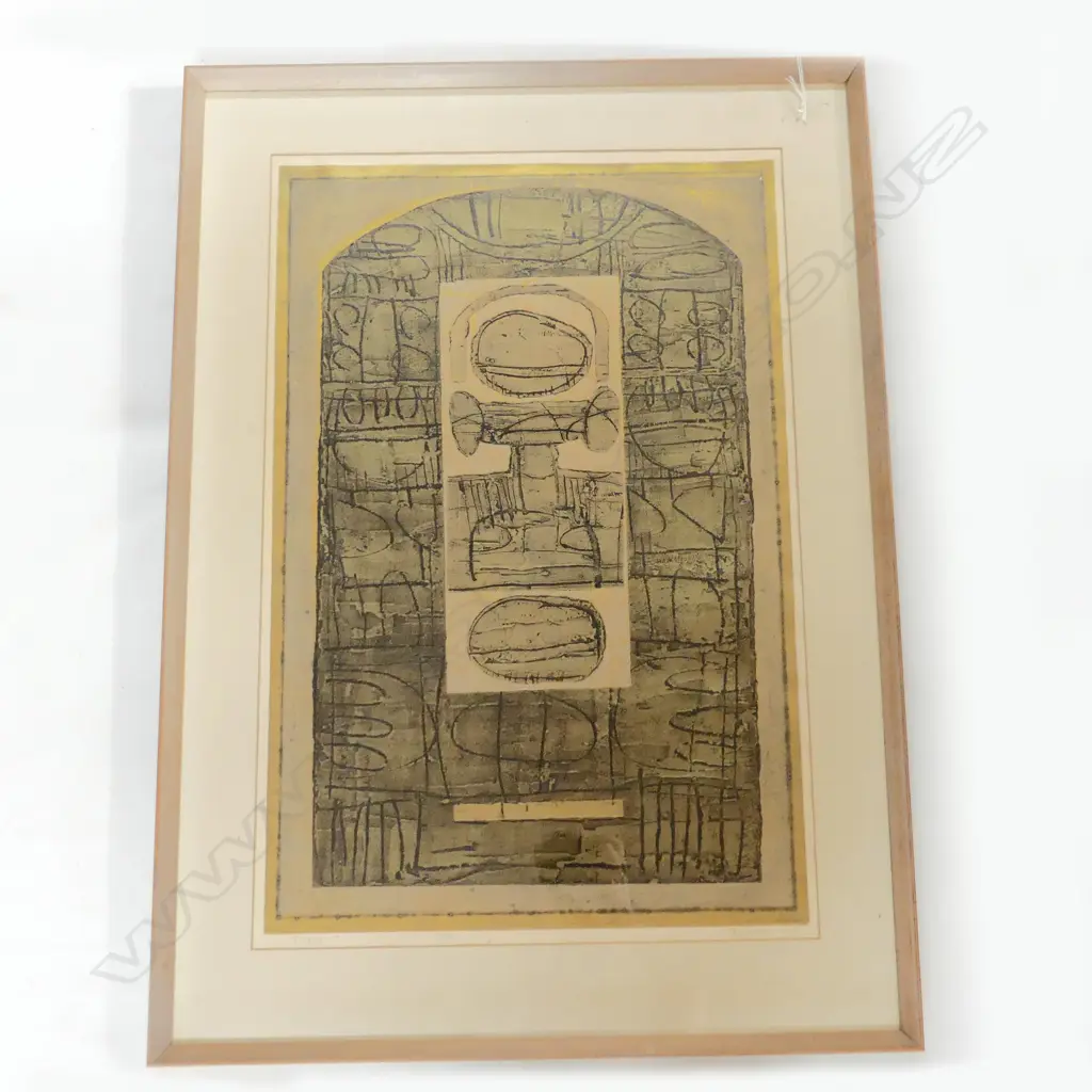 TAY KOK WEE (AUST. b.1952) 'DIARY 7' COLOUR ETCHING 10/20 1969 790x520mm Image 1++