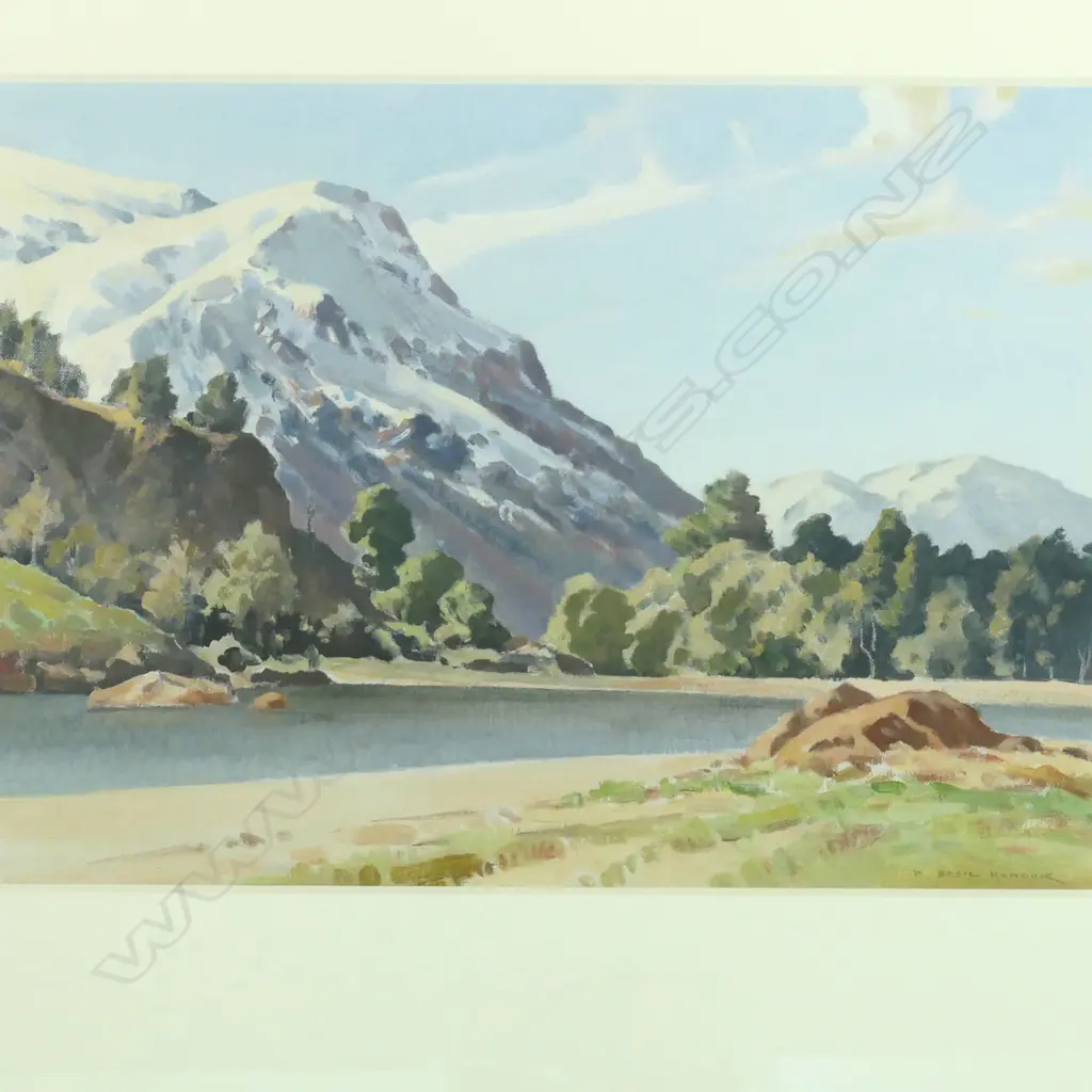BASIL HONOUR 'IN THE MAKARORA VALLEY' OIL ON BOARD 330x550mm Image 1++