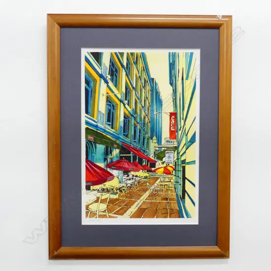 SIGNED VULCAN LANE DRAWING 545x360mm