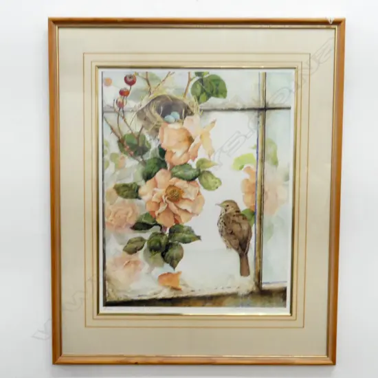 MERRILYN JAQUIERY 'BLUE SHED & MEG' PRINT 27/200 580x460mm