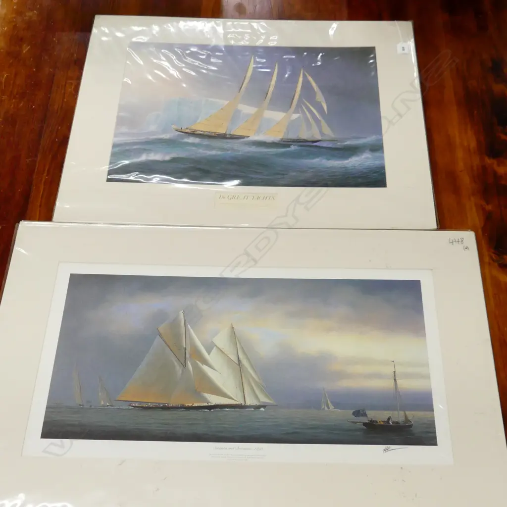 2 YACHTING PRINTS 370x680MM Image 1++