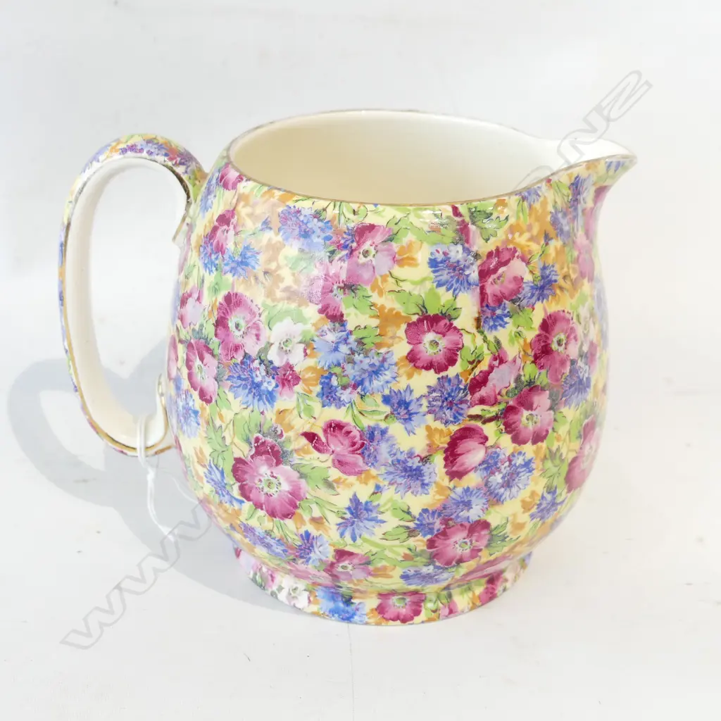 WINTON AOF CHINTZ LARGE MILK JUG IN ROYALTY PATTERN. W.160 H.125mm Image 1++