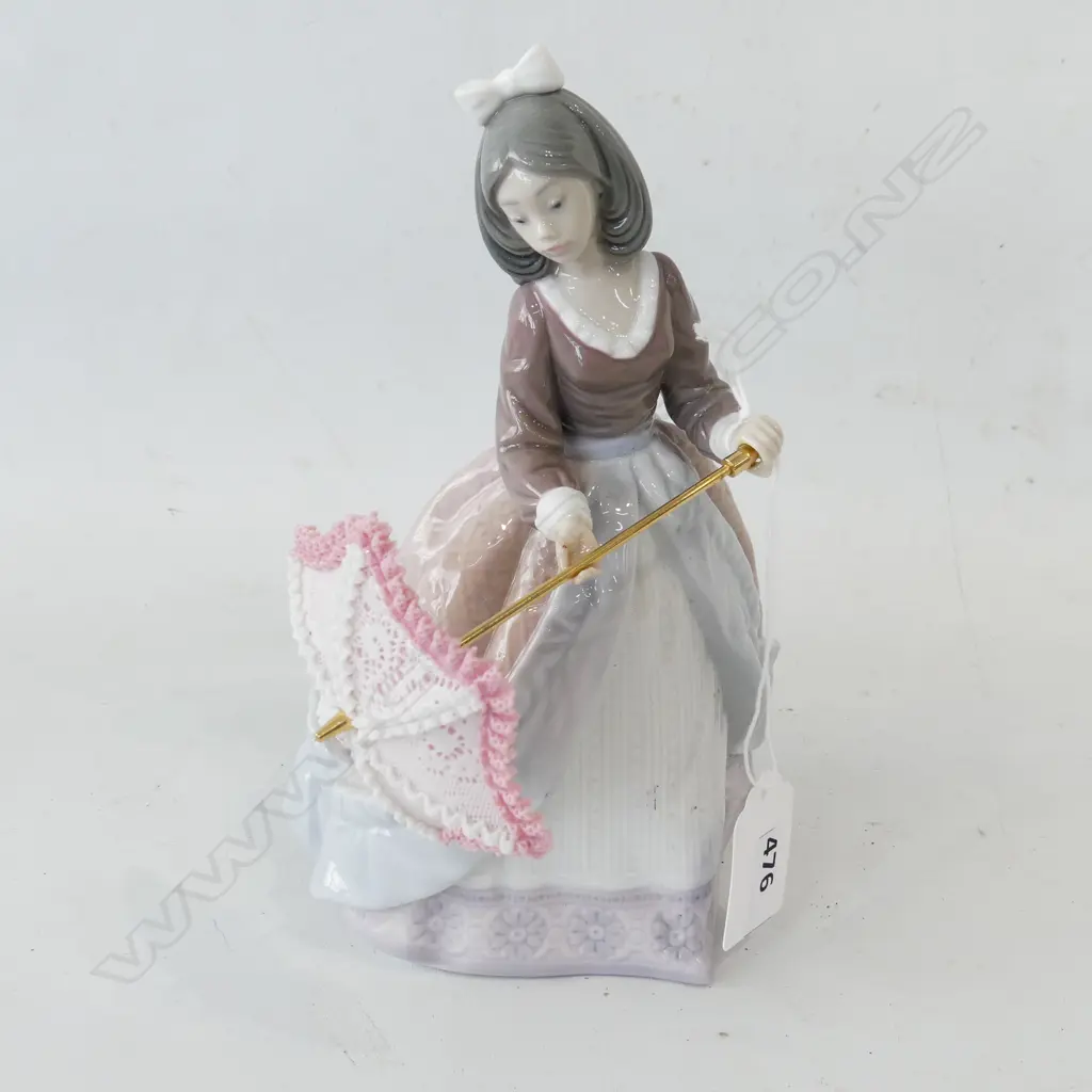 LLADRO 'JOLIE' WOMAN w. PARASOL #5210 H.190mm Image 1++