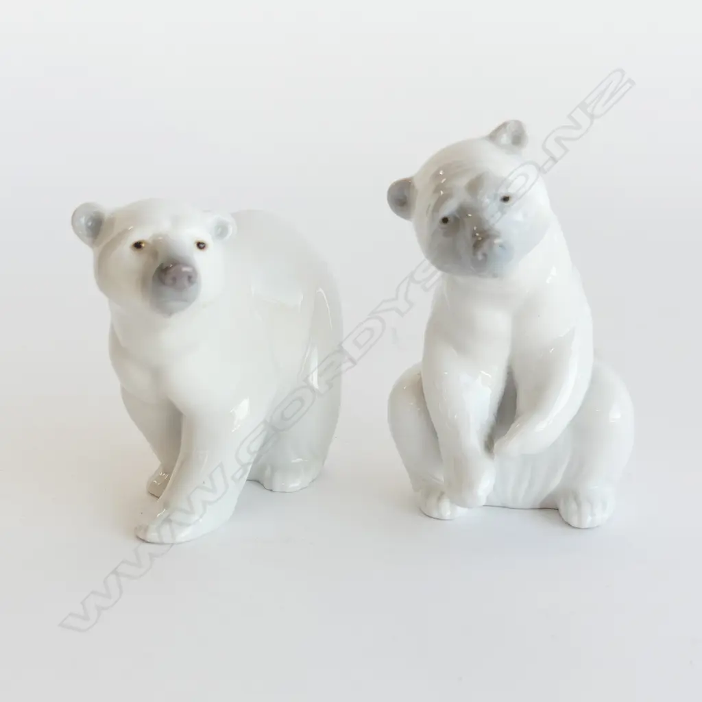 2 LLADRO POLAR BEARS H.115mm Image 1++