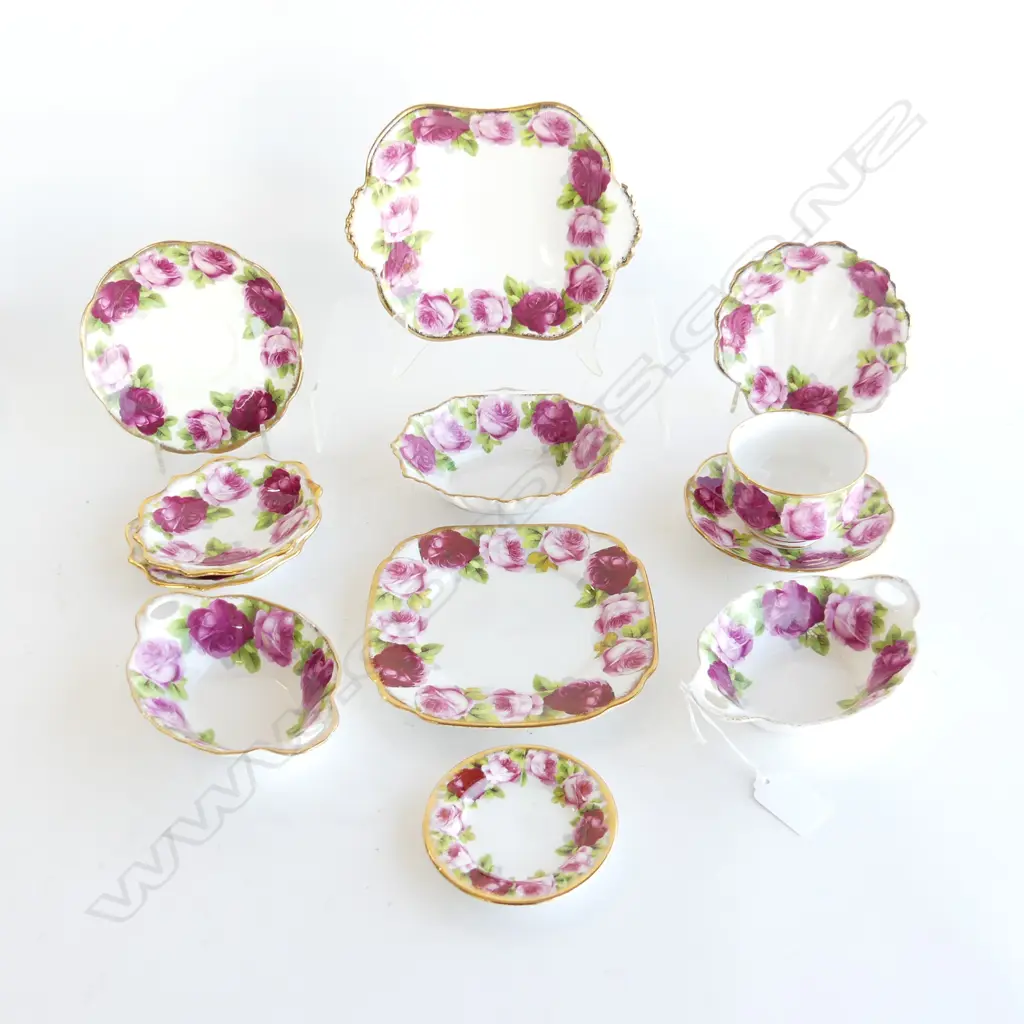 11 ROYAL ALBERT OLD ENGLISH ROSE SMALL DISHES +  SUGAR Image 1++