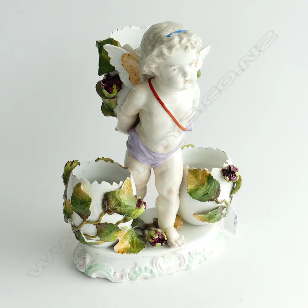 LG VINTAGE MEISSEN CHERUB FIGURE  H. 290mm Image 1++