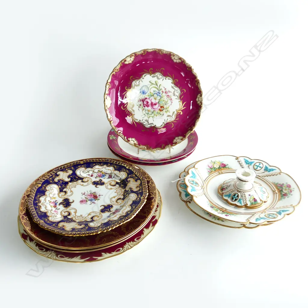 9 ASST. PLATES; H/PAINTED ETC Image 1++