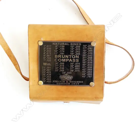 BRUNTON COMPASS IN LEATHER CASE 115x115mm