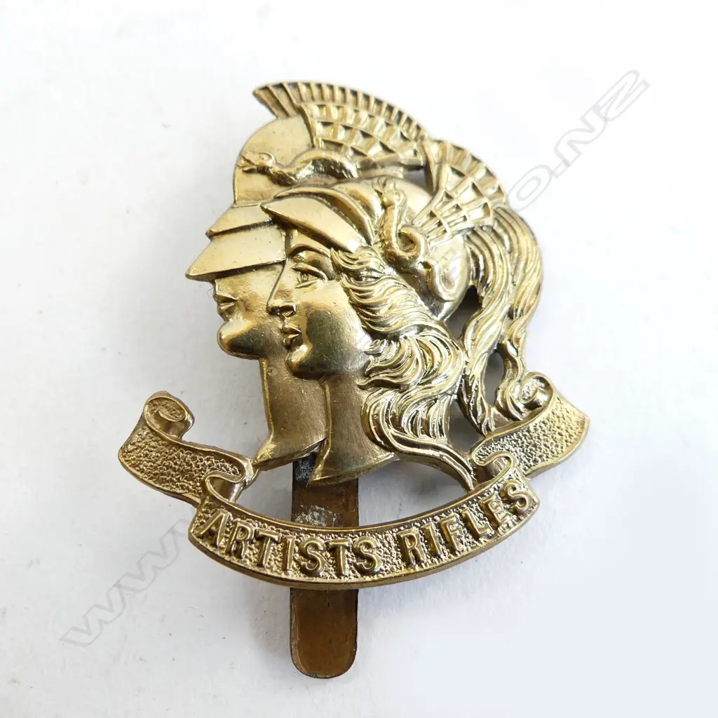 ARTISTS RIFLES REGIMENT CAP BADGE  Image 1++