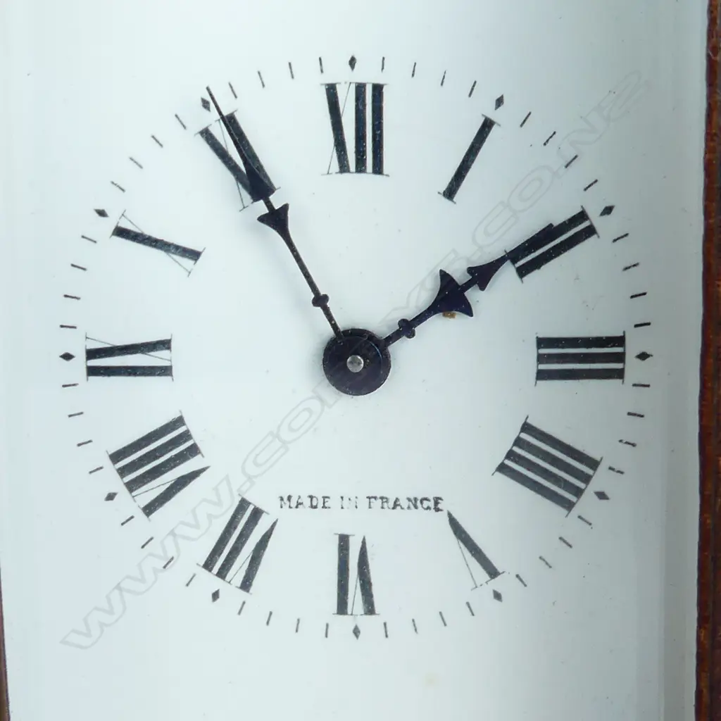 FRENCH CARRIAGE CLOCK (small chip to glass - not running), CASED H.110mm Image 1++