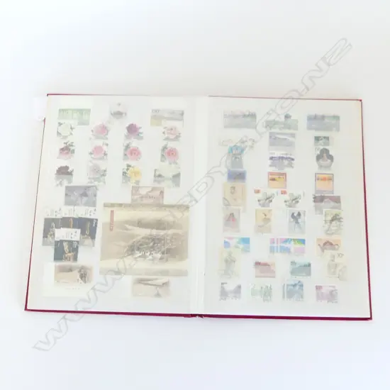 LIGHTHOUSE RED ALBUM OF OLDER CHINESE STAMPS every pg full