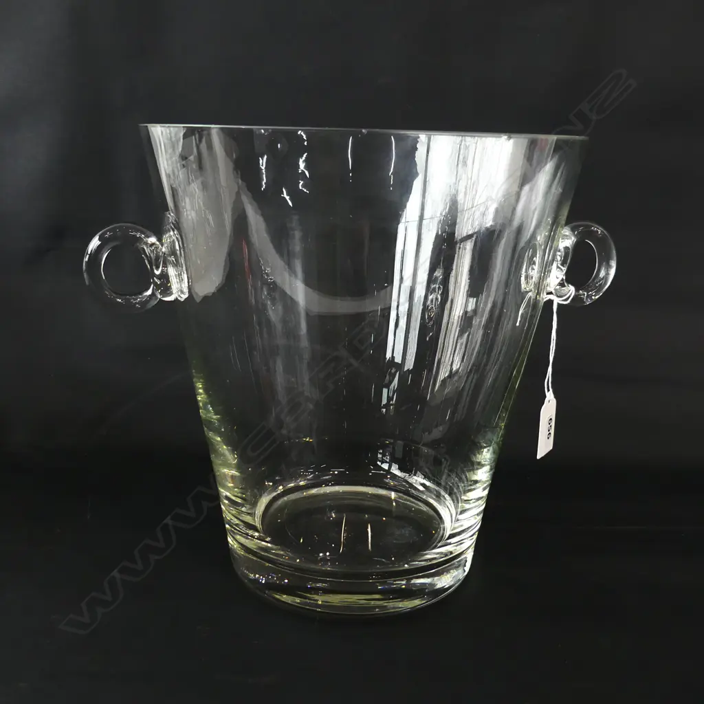 LG CLEAR GLASS CHAMPAGNE BUCKET (minor rim chips) H.240mm Image 1++