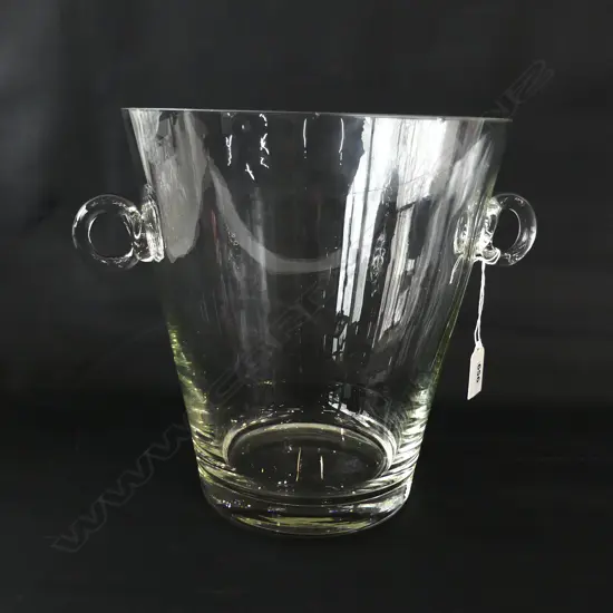 LG CLEAR GLASS CHAMPAGNE BUCKET (minor rim chips) H.240mm