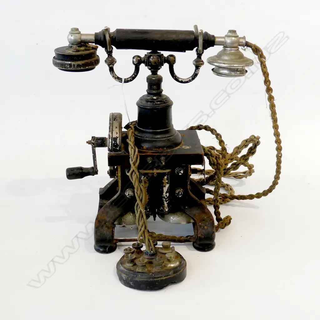 ANTIQUE SKELETON TELEPHONE H.290mm Image 1++