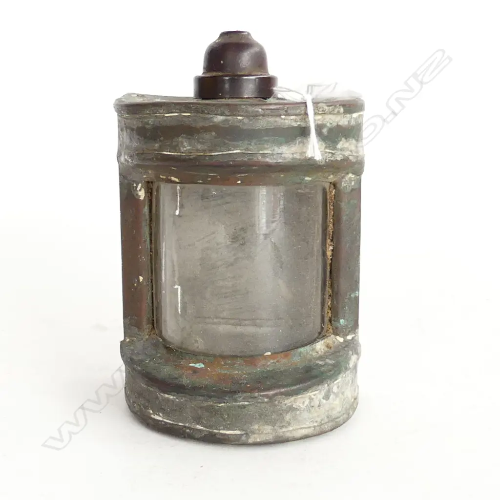 EARLY COPPER SHIPS LAMP SMALL SIZE H. 130mm Image 1++