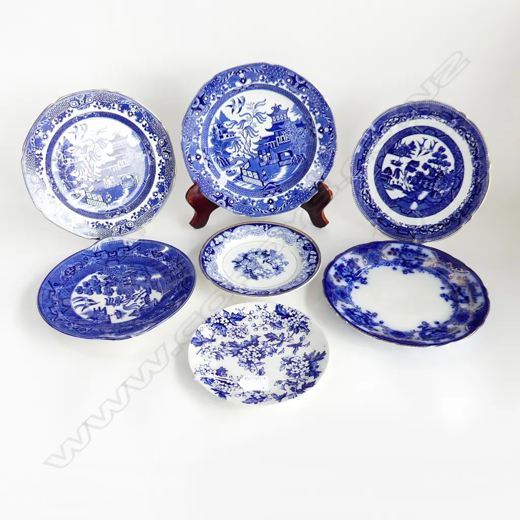 7 ASST. B/W PLATES 250mm dia Image 1++