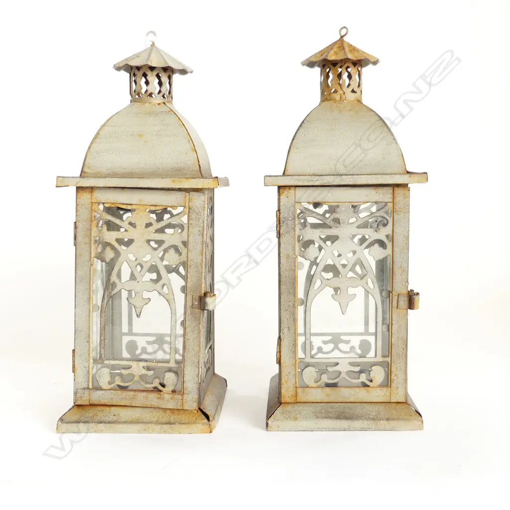PR VINTAGE STYLE CANDLE LANTERNS H.290mm Image 1++