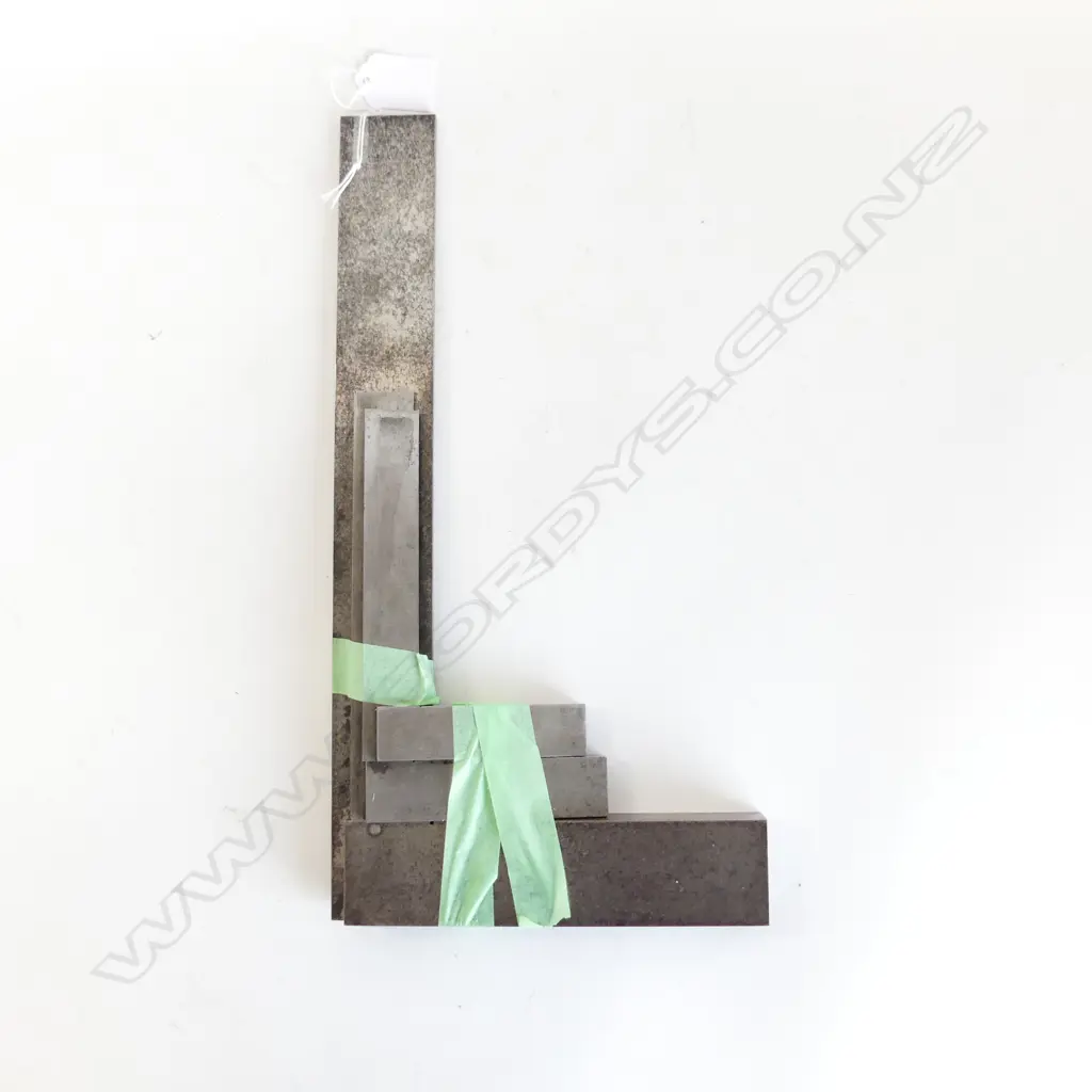 3 METAL SET SQUARES 355x185mm Image 1++
