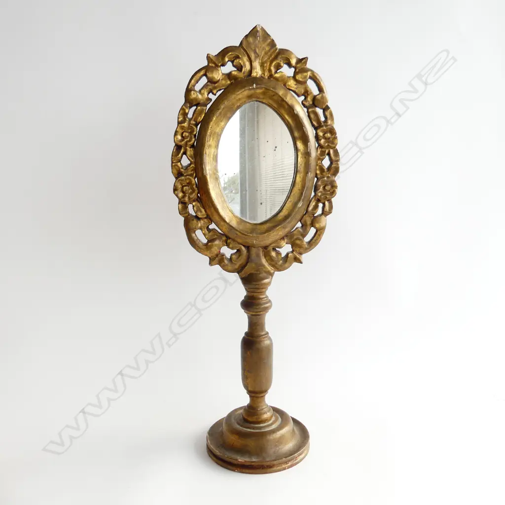 GILDED MIRROR ON STAND H.560mm Image 1++
