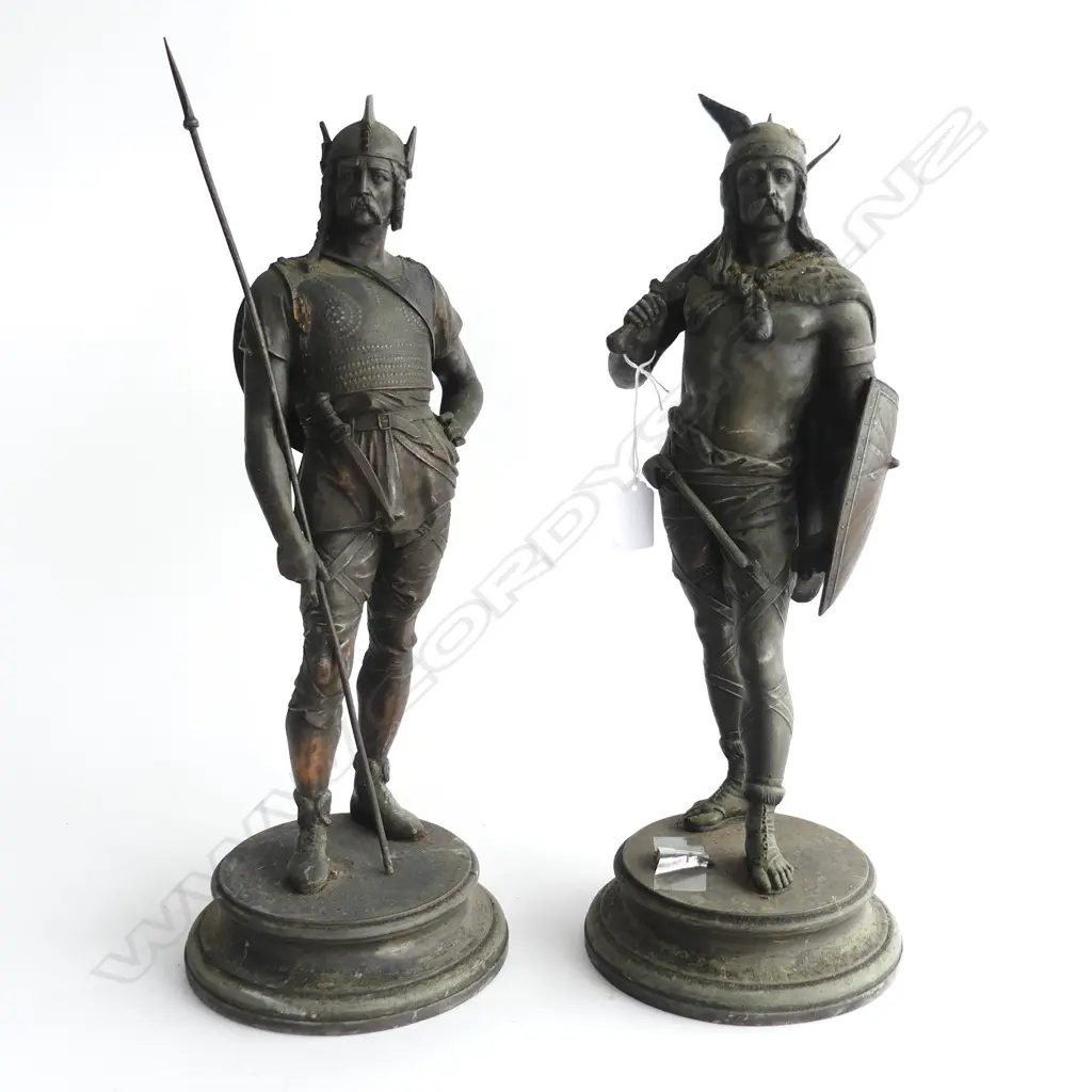 PR SPELTER VIKING TYPE FIGURES H.410mm (req. glue) Image 1++