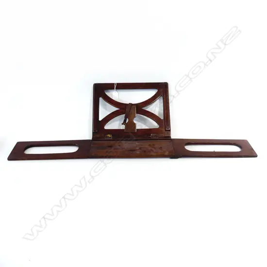 VICTORIAN MAHOGANY FOLDING BOOK STAND W.900 / 305mm