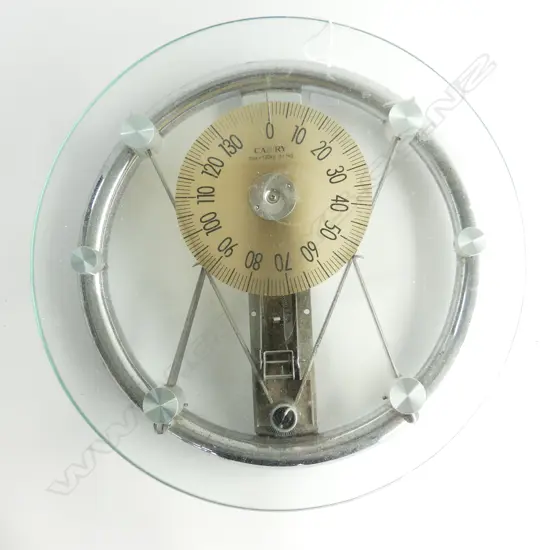 CAMRY CLEAR GLASS BATHROOM SCALES 355mm dia