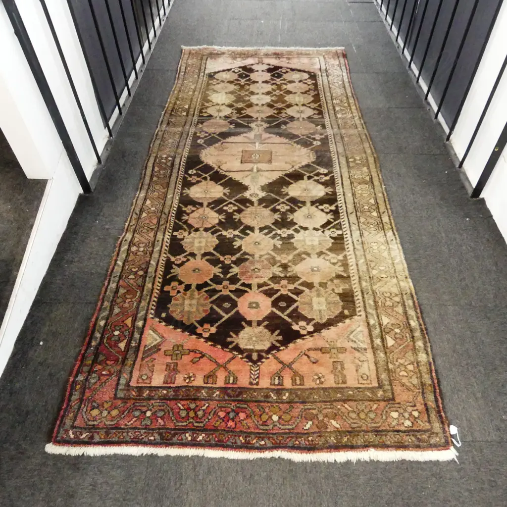 HAND KNOTTED WOOL PILE RUG 2900x1130mm Image 1++