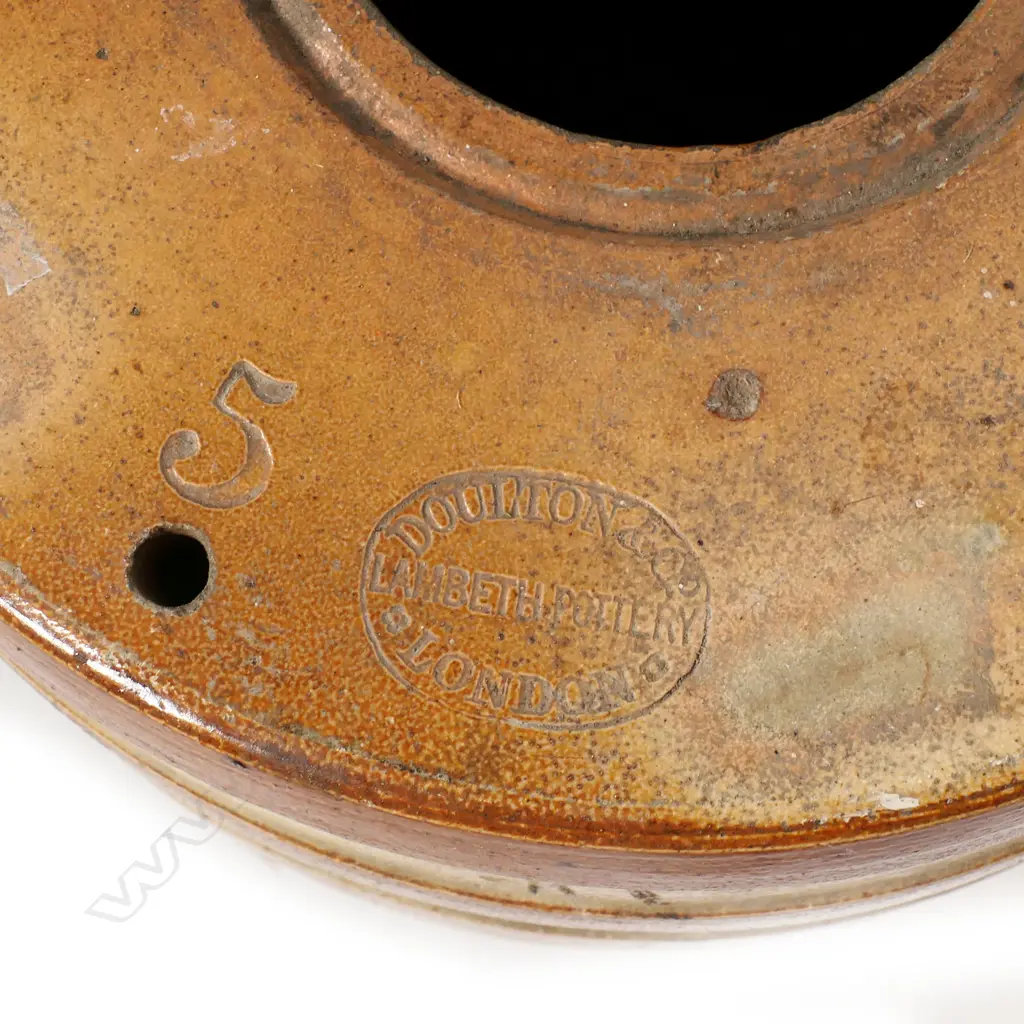 DOULTON LAMBETH STONEWARE KEG '5' H.440mm Image 1++