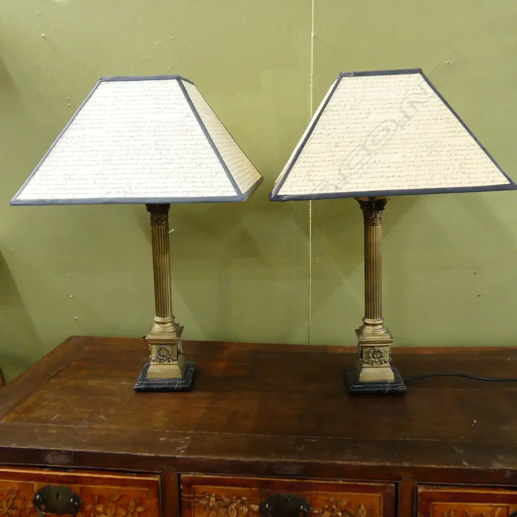 PR BRASS COLUMN LAMPS H.670mm Image 1++