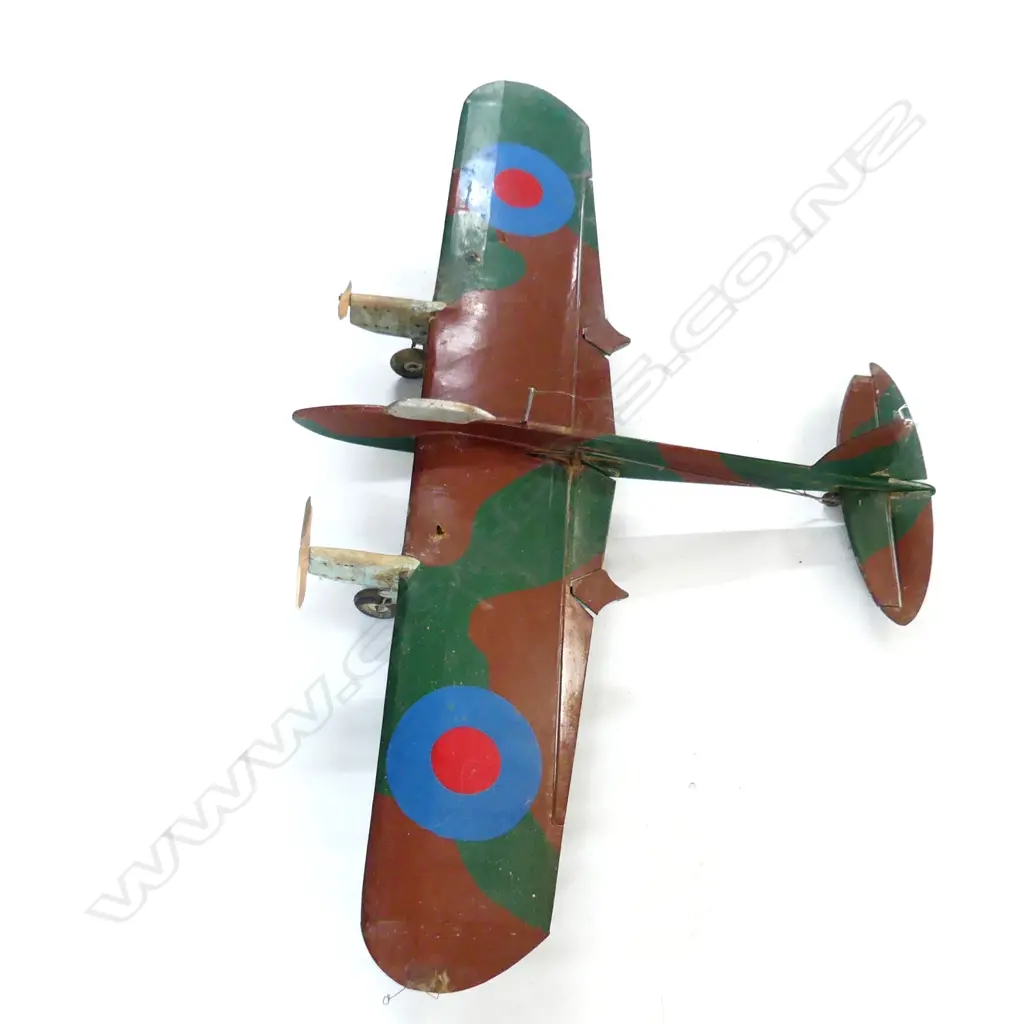 LARGE 1940'S BALSA WOOD MODEL AEROPLANE CEILING HANGER 1320MM Image 1++