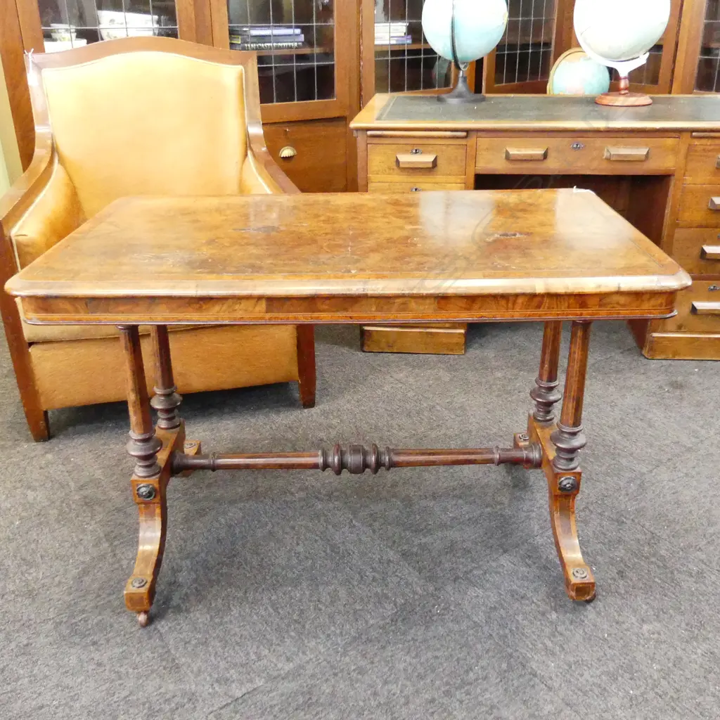 VICTORIAN WALNUT CONSOLE TABLE... Image 1++