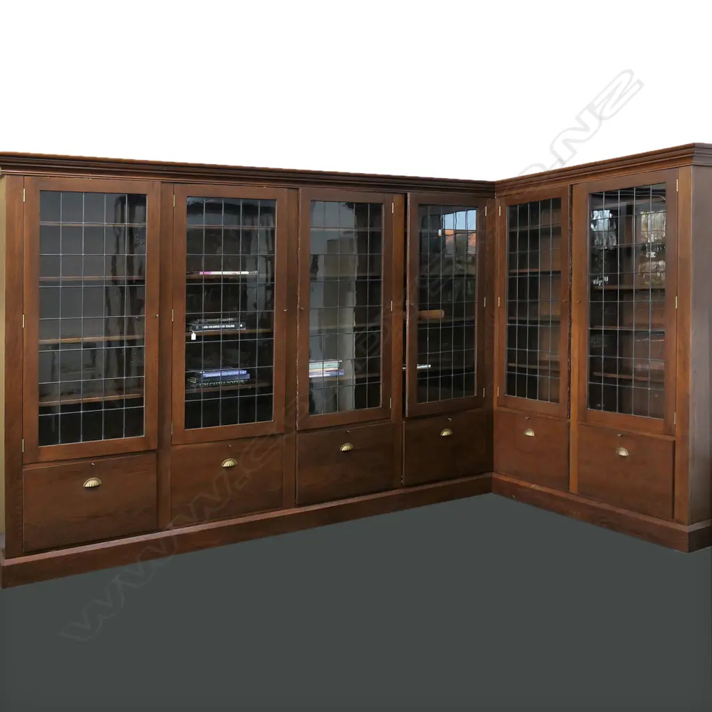 LG CUSTOM OAK BOOKCASE BY C. F. NEARY FURNITURE... Image 1++