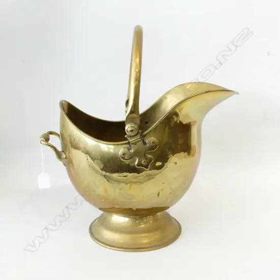 LG BRASS COAL SCUTTLE, L. 430mm 
