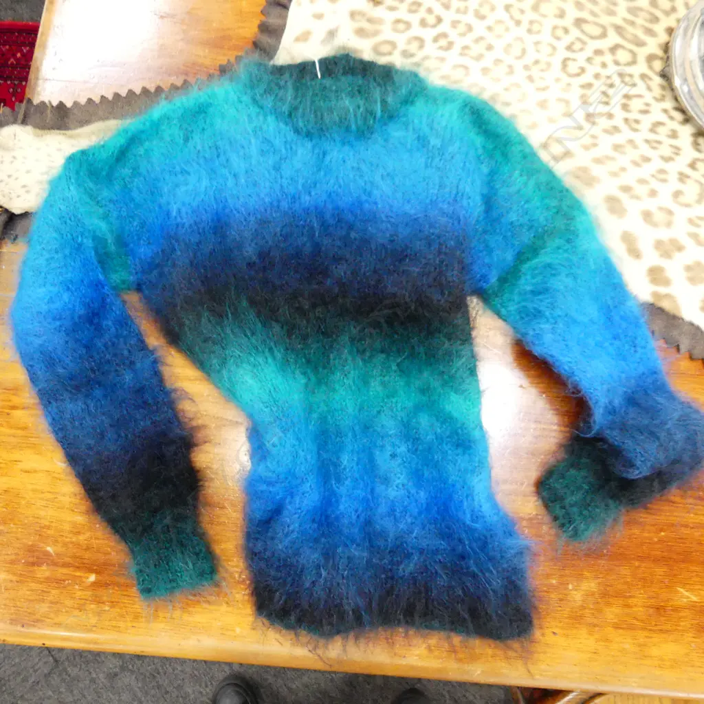 MOHAIR SWEATER - BLUE OMBRE... Image 1++