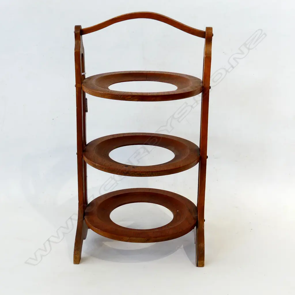 3 TIER465 OAK CAKE STAND H.465, DIA 260mm  Image 1++