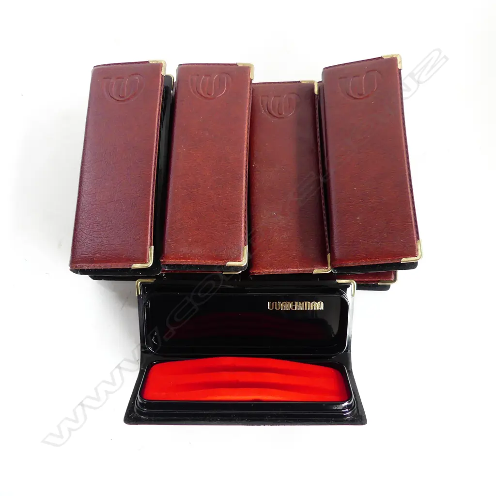 12 VINTAGE WATERMAN PEN CASES L. 170mm Image 1++