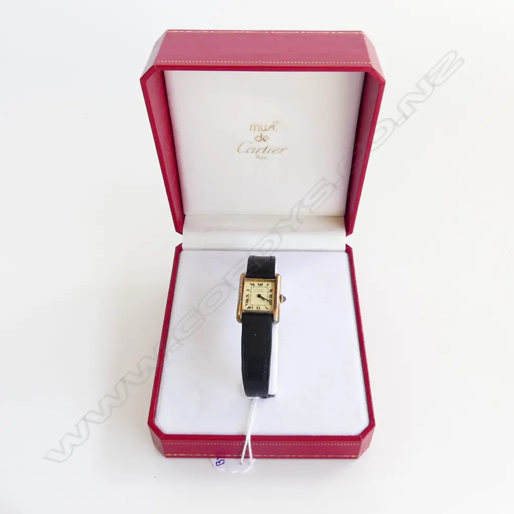 BOXED CARTIER LADIES WRIST WATCH FAULTS Image 1++