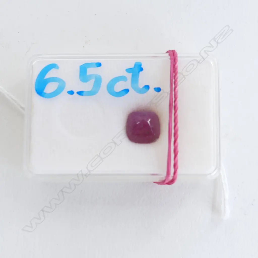 6.5CT SQUARE RUBY CABOCHON Image 1++