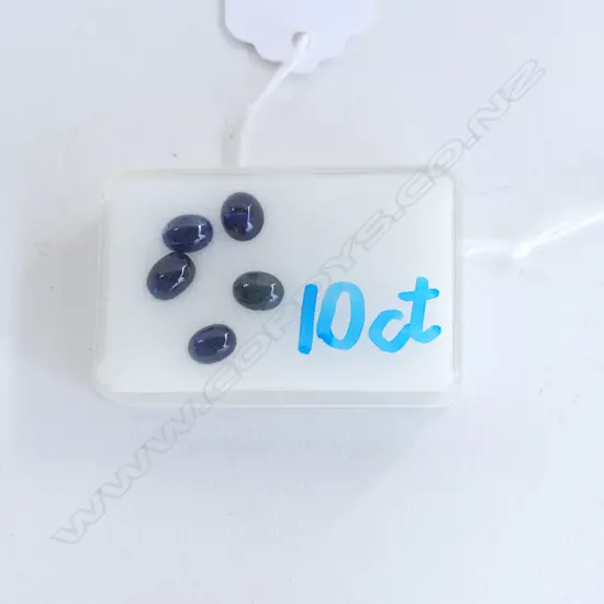 5 X 10CT SAPPHIRE CABOCHONS 